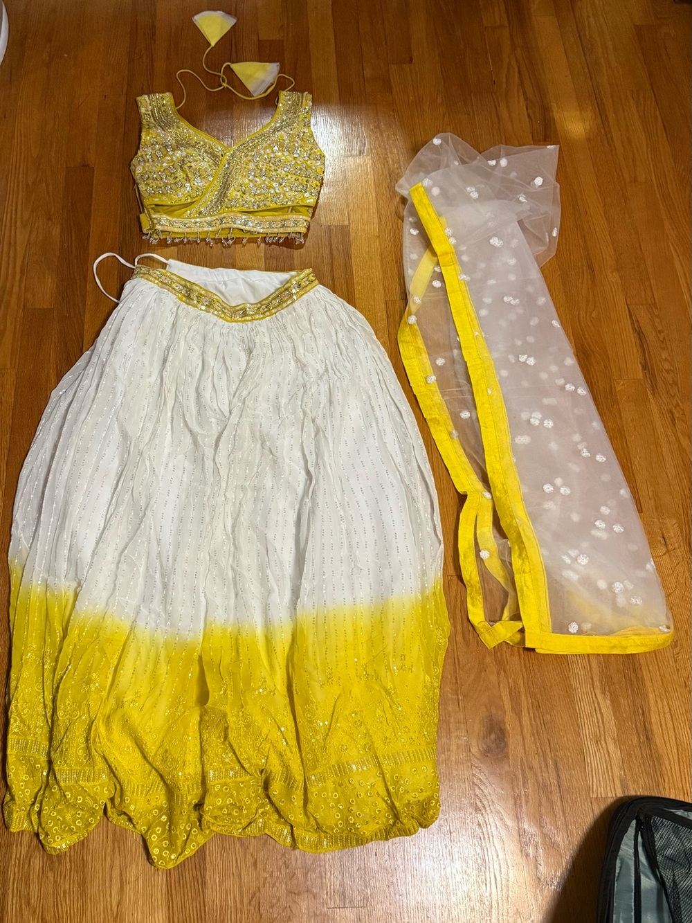 Indian yellow lehenga set